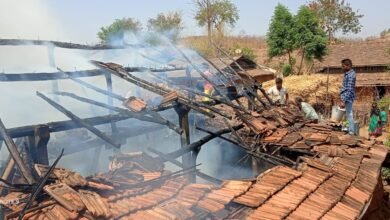 Photo of મકરાણા ગામે કાચા ઘરમાં આગજની, લાખોની ઘરવખારી બળીને ખાક: 