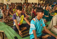 Photo of ગુજરાત રાજ્ય યોગ બોર્ડ દ્વારા સરકારી વિનયન અને વાણિજ્ય કોલેજ આહવા ખાતે બે દિવસીય યોજાઈ યોગ શિબિર: