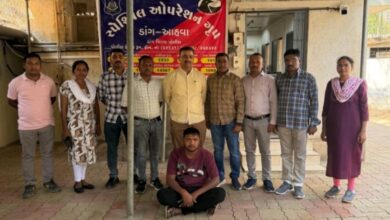 Photo of ડાંગ SOGની સઘન કાર્યવાહી: ફરાર આરોપી કસ્ટડીમાં, બેની શોધખોળ તેજ