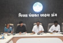 Photo of ડાંગ જિલ્લા પંચાયત પ્રમુખ રાજેશભાઇ ગામીતના અધ્યક્ષ સ્થાને સામાન્ય સભાની બેઠક યોજાઈ: