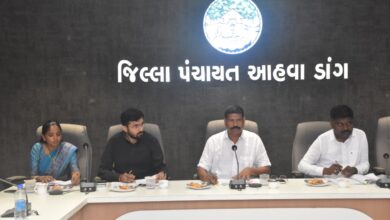 Photo of ડાંગ જિલ્લા પંચાયત પ્રમુખ રાજેશભાઇ ગામીતના અધ્યક્ષ સ્થાને સામાન્ય સભાની બેઠક યોજાઈ: