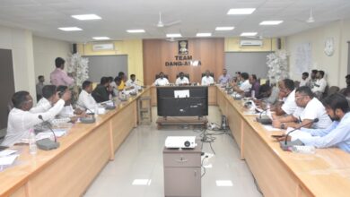 Photo of ડાંગનાં ૩૧૧ ગામોમાં ગુંજશે એકતાનો સંદેશ, પ્રભારી મંત્રી ડૉ. જયરામભાઈ ગામીતની અધ્યક્ષતામાં પત્રકાર પરિષદ યોજાઈ:
